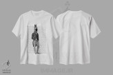 تیشرت سفید طرح دار مردان دایناسور: مرد تی رکس ۲، هنر دیجیتال اثر فب فانکی | immage.ir