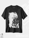 تیشرت مشکی طرح دار اختاپوس، سیاه و سفید ۱، تزئینی اثر فب فانکی | فروشگاه ایماژ
