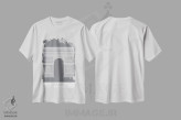 تیشرت سفید طرح دار طاق پیروزی پاریس، دکور معاصر اثر فب فانکی | فروشگاه ایماژ