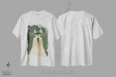 تیشرت سفید طرح دار لاما کولی وار ۱، دکور بوهمی اثر فب فانکی | immage.ir