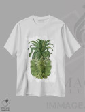 تیشرت سفید طرح دار آناناس گل دار ۴، تزئینی اثر فب فانکی | immage.ir