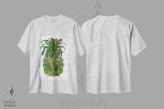 تیشرت سفید طرح دار آناناس گل دار ۴، تزئینی اثر فب فانکی | immage.ir