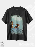تیشرت مشکی طرح دار بست هاوند دوچرخه دونفره، هنر دیجیتال اثر فب فانکی | فروشگاه ایماژ