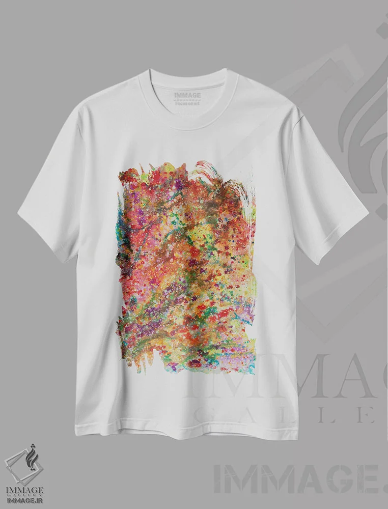 تیشرت سفید طرح دار بَرخورشیدی اثر فرد اودل | فروشگاه ایماژ