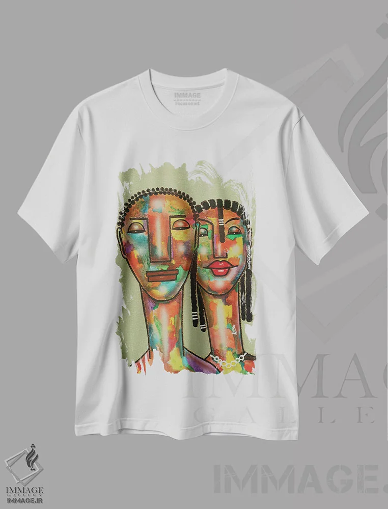 تیشرت سفید طرح دار من و خانم جونز، هنر آمریکایی آفریقایی تبار اثر فرد اودل | immage.ir