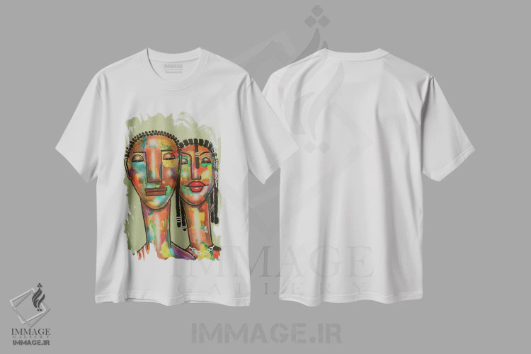 تیشرت سفید طرح دار من و خانم جونز، هنر آمریکایی آفریقایی تبار اثر فرد اودل | immage.ir