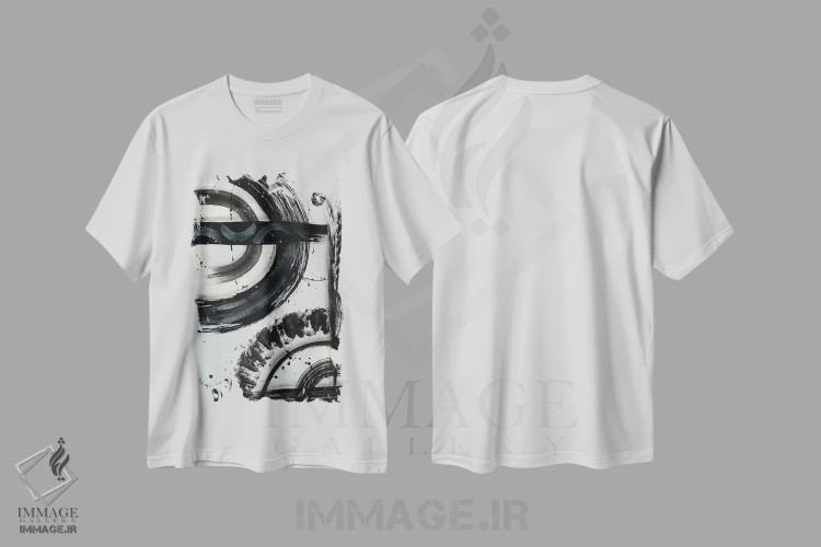 تیشرت سفید طرح دار کنفرانس اثر فرد اودل | immage.ir