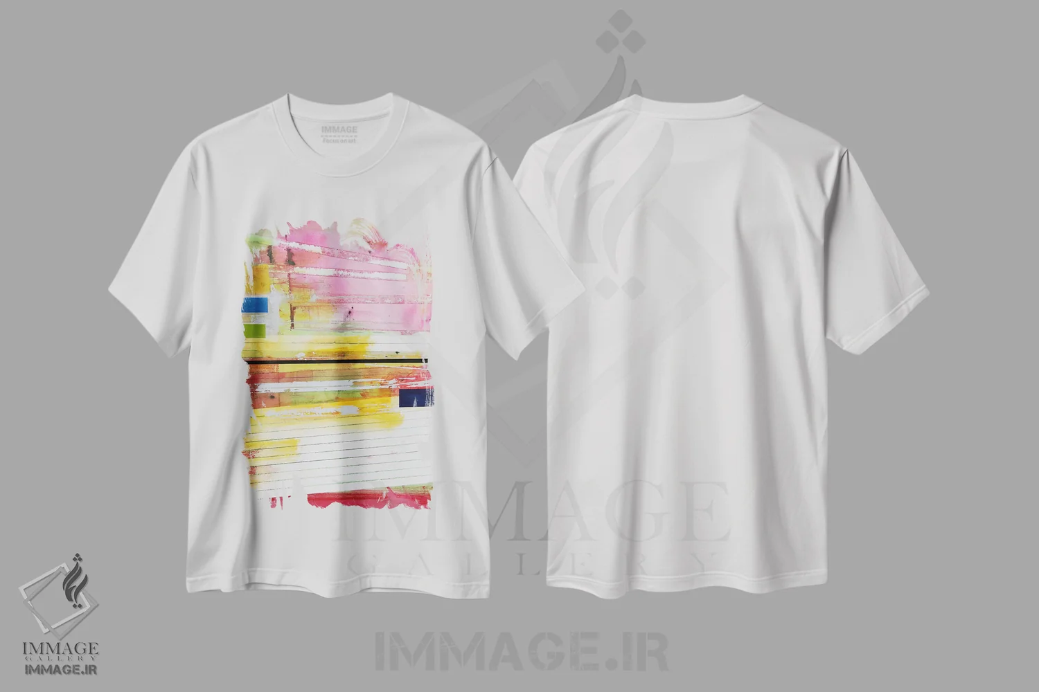 تیشرت سفید طرح دار چشم های جزیره اثر جیسون فورسیه | فروشگاه ایماژ