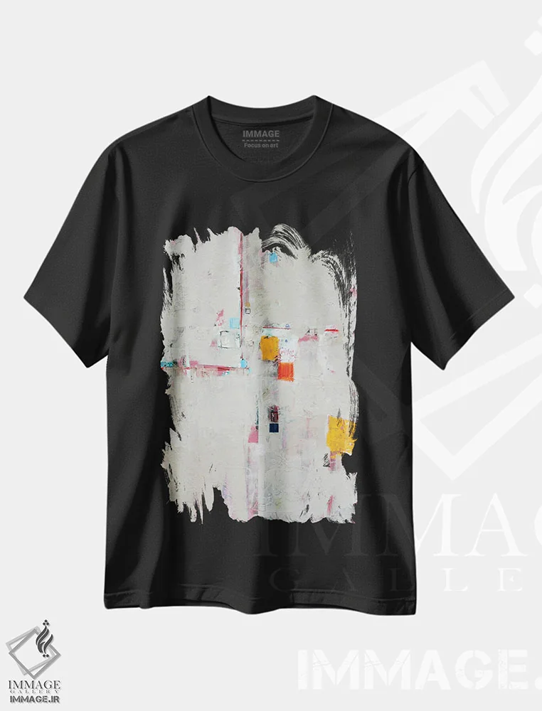 تیشرت مشکی طرح دار آگواس کالیِنتس اثر جیسون فورسیه | فروشگاه ایماژ