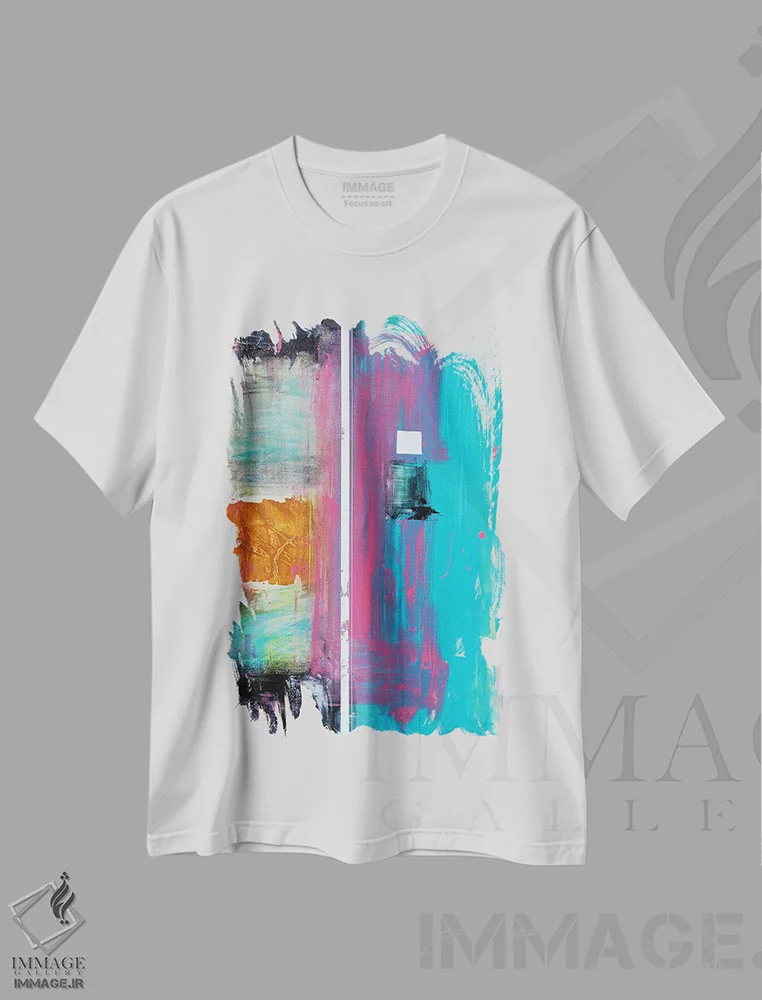 تیشرت سفید طرح دار محیطی اثر جیسون فورسیه | فروشگاه ایماژ