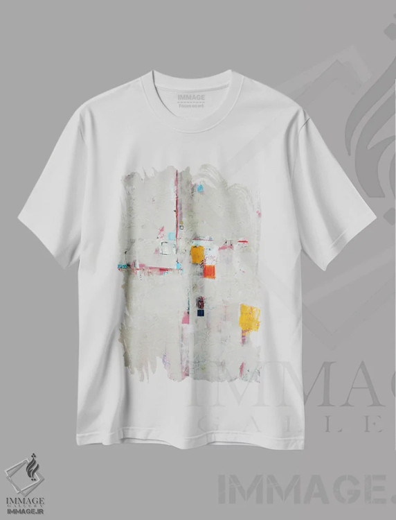 تیشرت سفید طرح دار آگواس کالیِنتس اثر جیسون فورسیه | immage.ir
