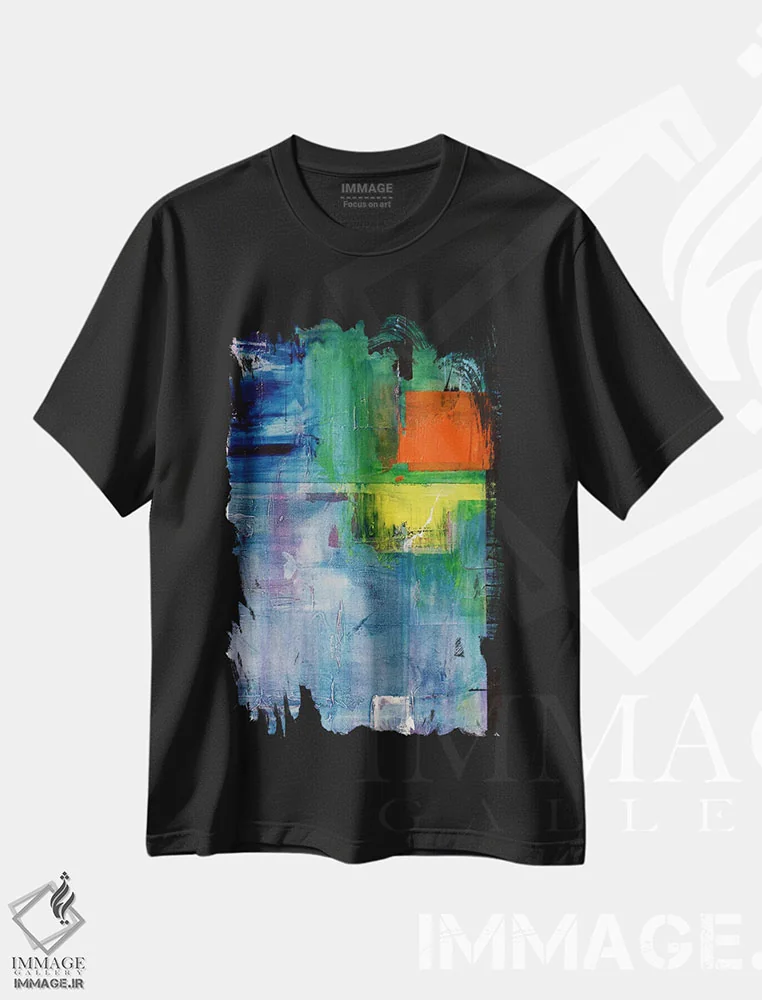 تیشرت مشکی طرح دار دوردست اثر جیسون فورسیه | فروشگاه ایماژ