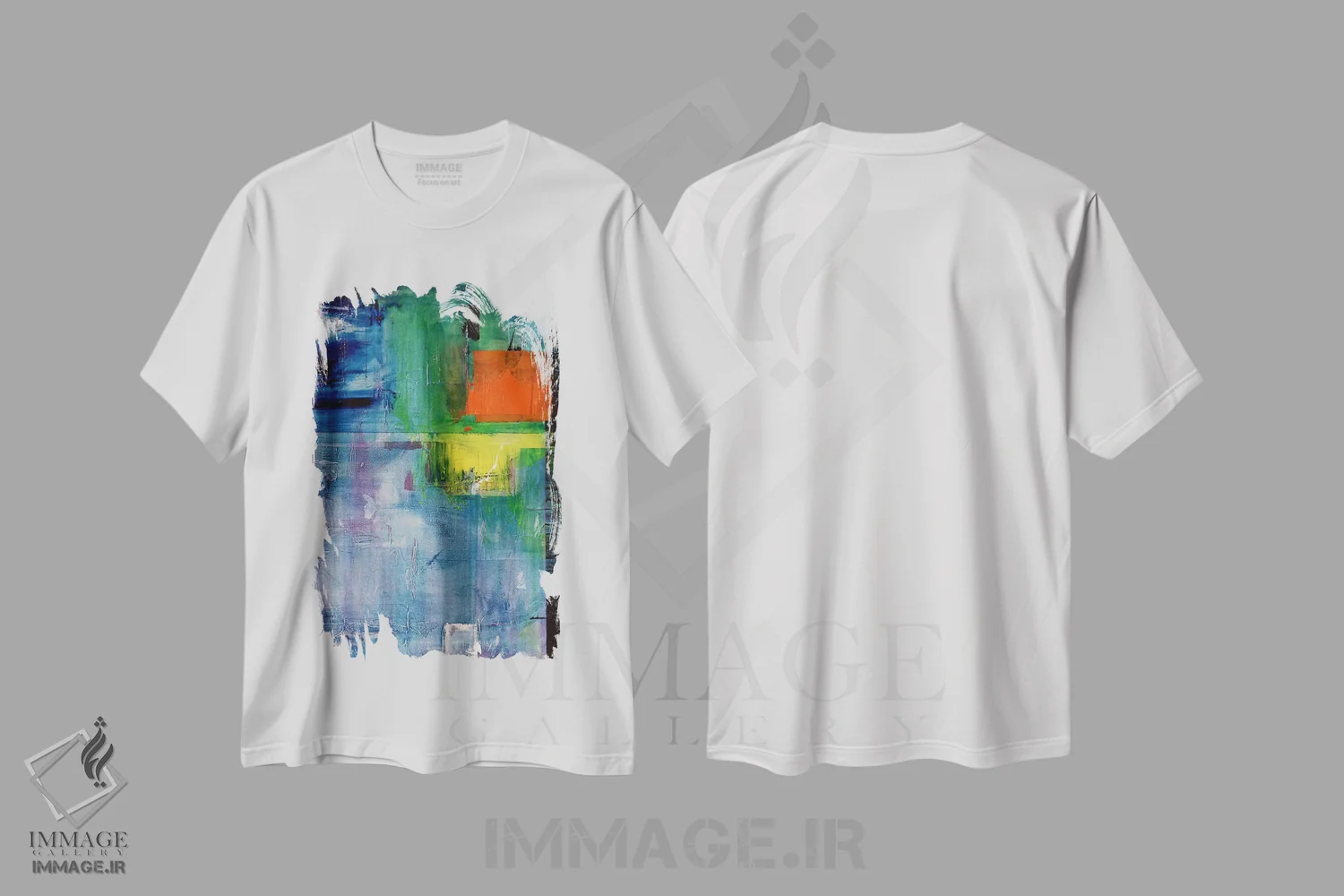 تیشرت سفید طرح دار دوردست اثر جیسون فورسیه | immage.ir