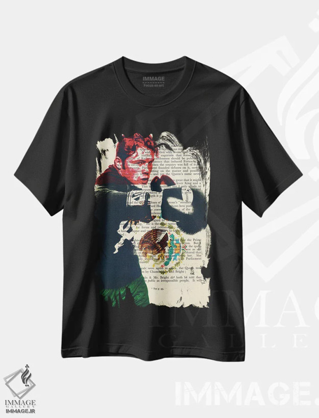 تیشرت مشکی طرح دار کانلو آلوارز، هنر دیجیتال اثر فیلیپو ایمبریگی | فروشگاه ایماژ