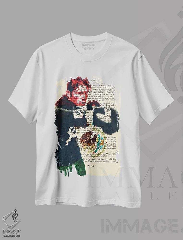 تیشرت سفید طرح دار کانلو آلوارز، هنر دیجیتال اثر فیلیپو ایمبریگی | immage.ir