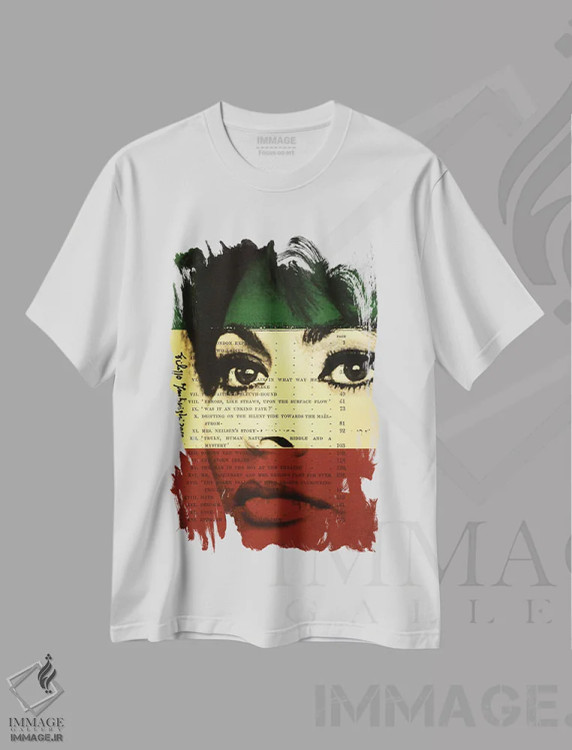 تیشرت سفید طرح دار سوفیا لورن ۳، هنر دیجیتال اثر فیلیپو ایمبریگی | immage.ir