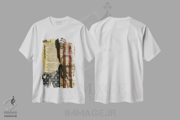 تیشرت سفید طرح دار زشت، هنر دیجیتال اثر فیلیپو ایمبریگی | فروشگاه ایماژ