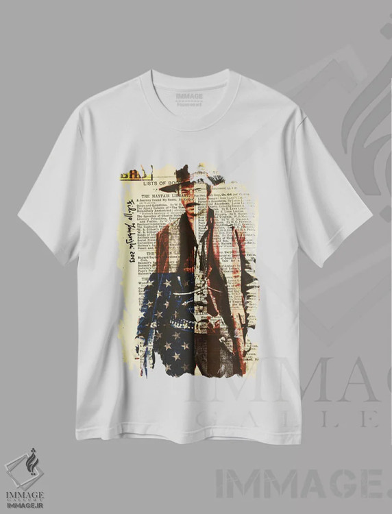 تیشرت سفید طرح دار بد، هنر دیجیتال اثر فیلیپو ایمبریگی | immage.ir