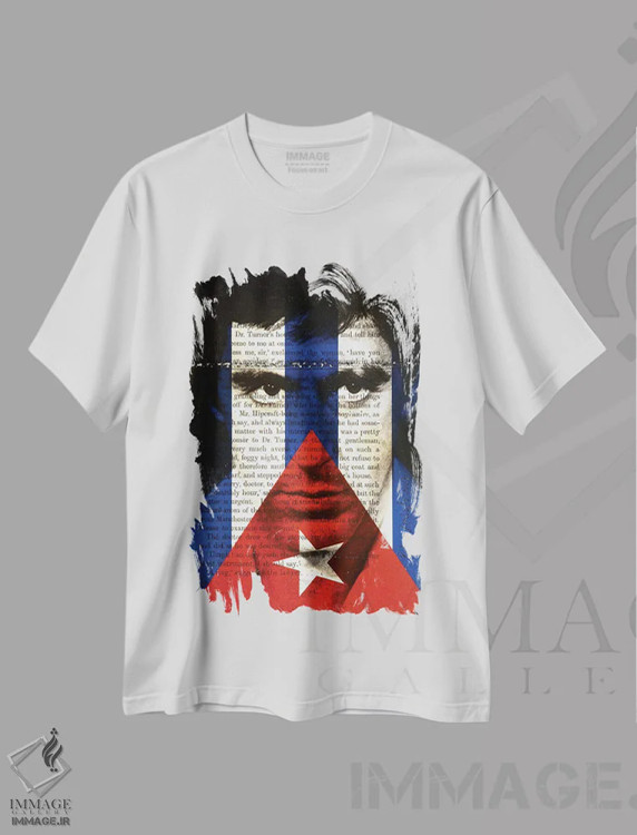 تیشرت سفید طرح دار تونی مونتانا، هنر دیجیتال اثر فیلیپو ایمبریگی | فروشگاه ایماژ