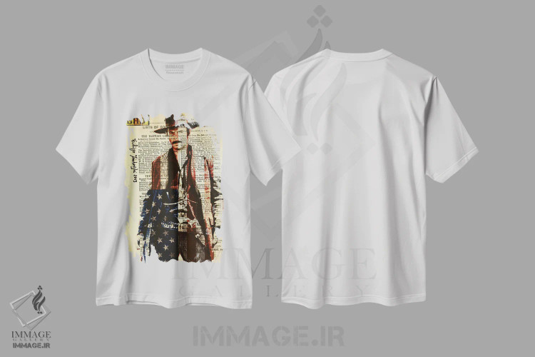 تیشرت سفید طرح دار بد، هنر دیجیتال اثر فیلیپو ایمبریگی | immage.ir