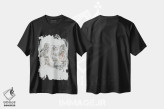 تیشرت مشکی طرح دار خرس غران ۲ اثر فانیتسا پترو | فروشگاه ایماژ