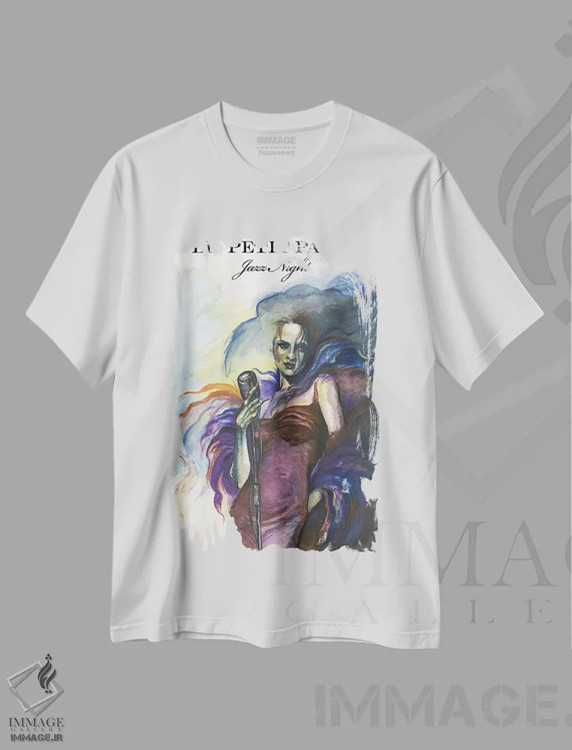 تیشرت سفید طرح دار پاریس کوچک، مدیوم اثر فانیتسا پترو | فروشگاه ایماژ