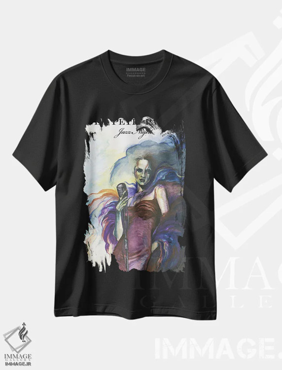 تیشرت مشکی طرح دار پاریس کوچک، مدیوم اثر فانیتسا پترو | immage.ir