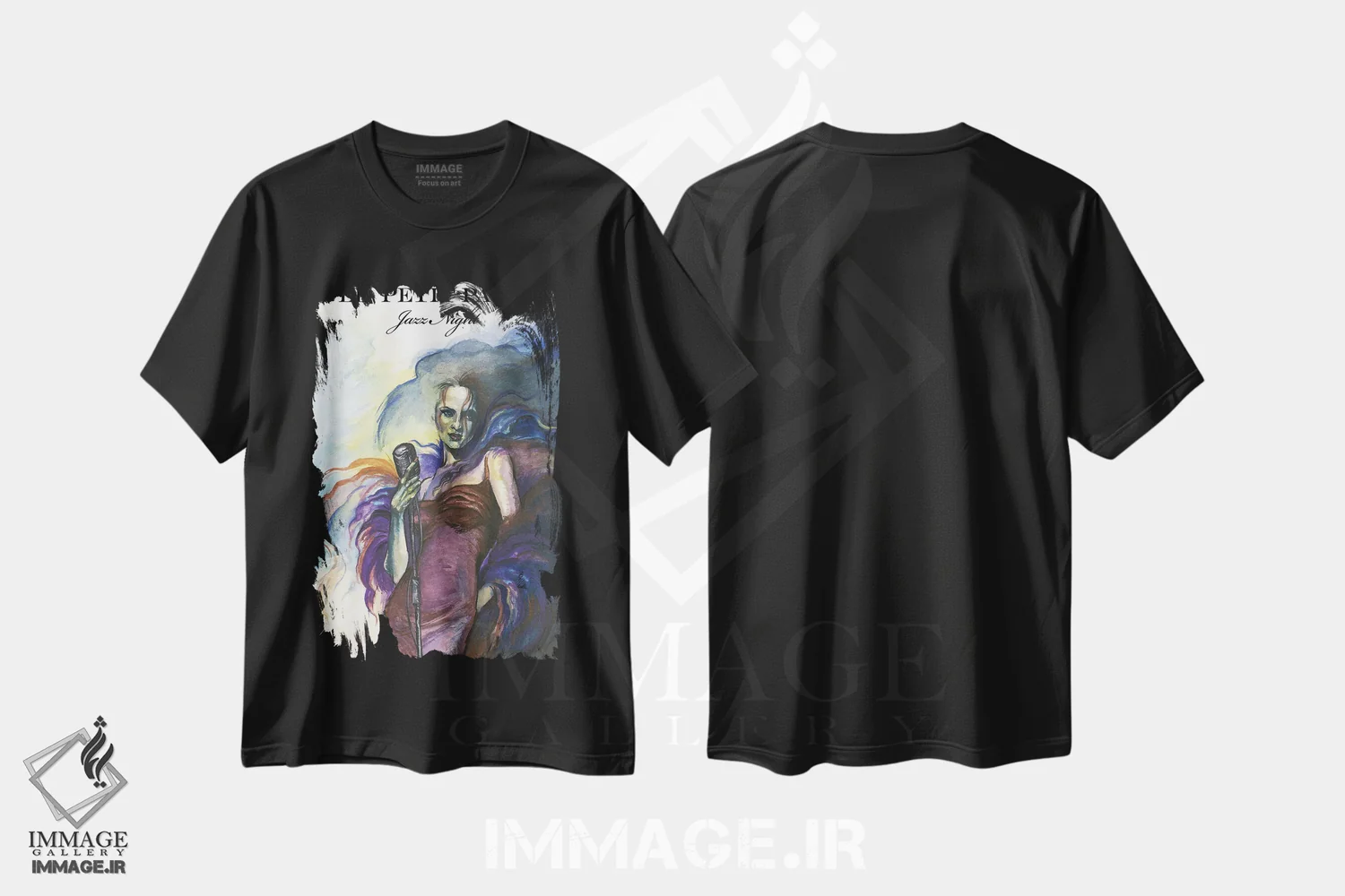 تیشرت مشکی طرح دار پاریس کوچک، مدیوم اثر فانیتسا پترو | immage.ir