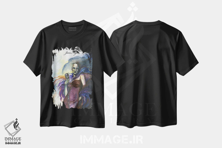 تیشرت مشکی طرح دار پاریس کوچک، مدیوم اثر فانیتسا پترو | immage.ir