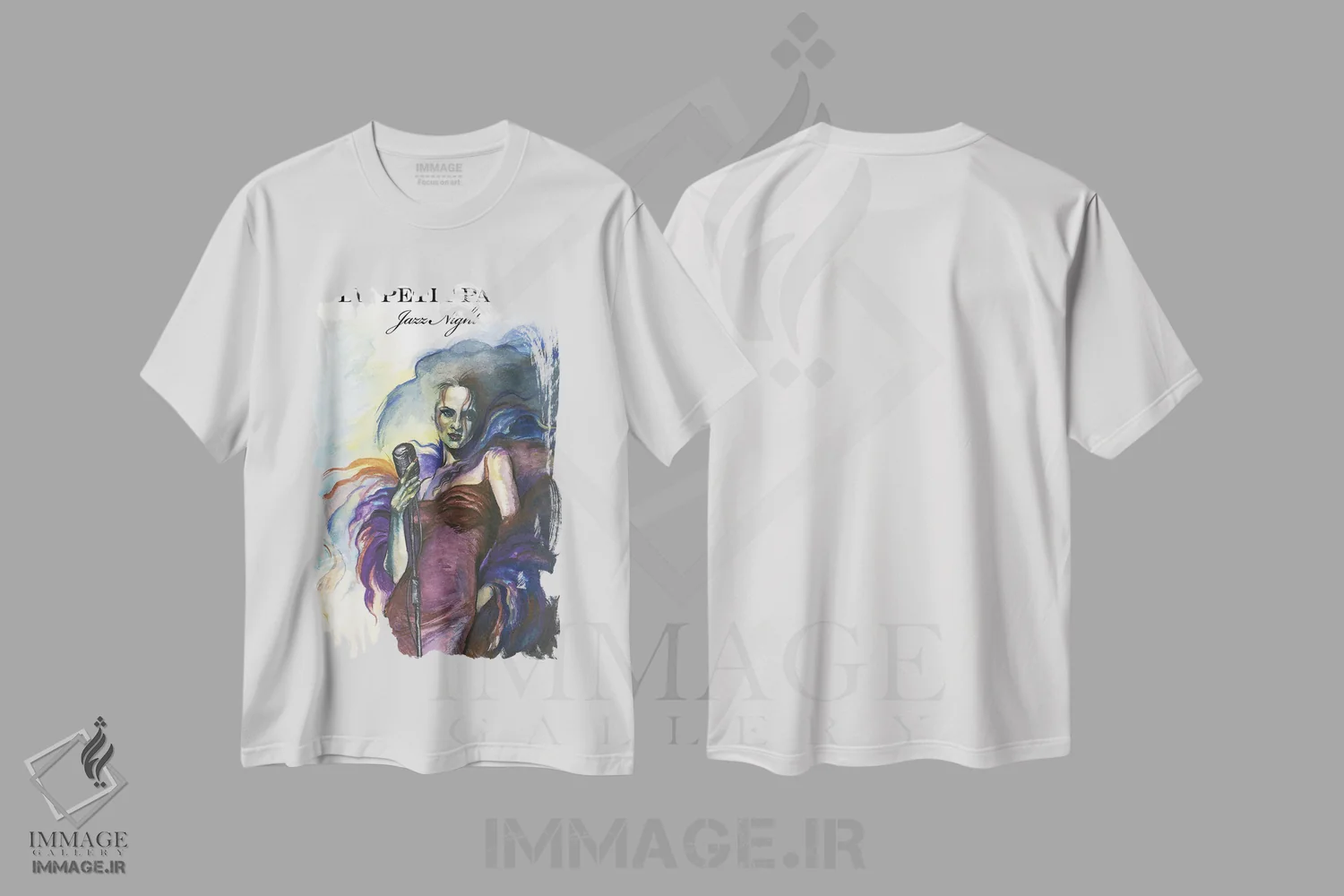 تیشرت سفید طرح دار پاریس کوچک، مدیوم اثر فانیتسا پترو | فروشگاه ایماژ