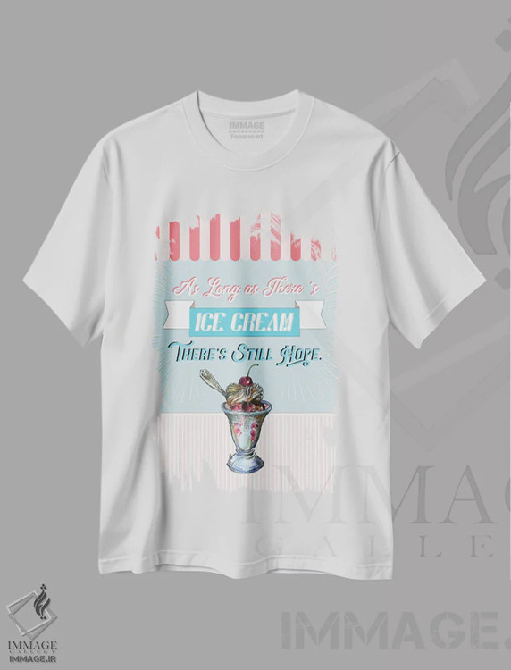 تیشرت سفید طرح دار پوستر رترو آشپزخانه، تزئینی اثر فانیتسا پترو | immage.ir