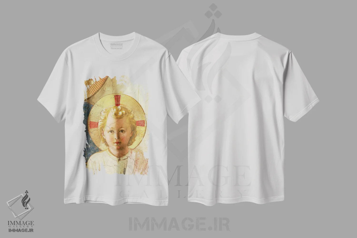 تیشرت سفید طرح دار آثار فرا آنجلیکو - فروشگاه ایماژ