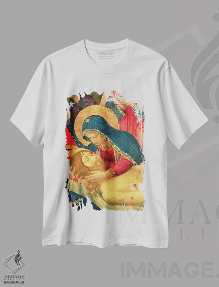 تیشرت سفید طرح دار آثار فرا آنجلیکو - immage.ir