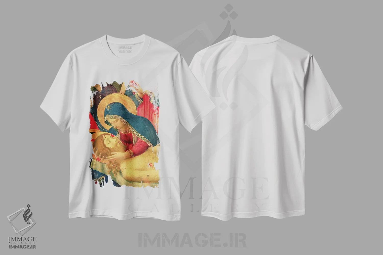 تیشرت سفید طرح دار آثار فرا آنجلیکو - immage.ir