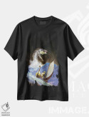 تیشرت مشکی طرح دار "کارسونِ ونوس"، هنر فاخر معاصر اثر فرانک فرزتا | فروشگاه ایماژ