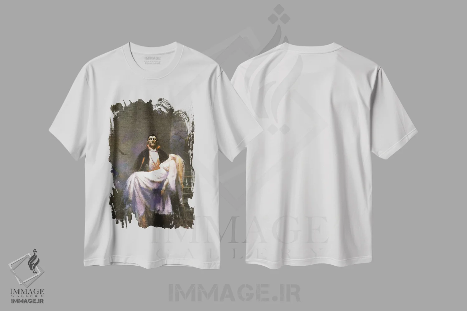 تیشرت سفید طرح دار "عروس دراکولا"، دکوراسیون جایگزین اثر فرانک فرزتا | immage.ir