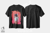 تیشرت مشکی طرح دار "فونوهِد"، هنر فاخر معاصر اثر فرانک موس | فروشگاه ایماژ