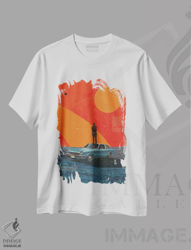 تیشرت سفید طرح دار "شکست به عنوان یک گزینه"، هنر فاخر معاصر اثر فرانک موس | فروشگاه ایماژ