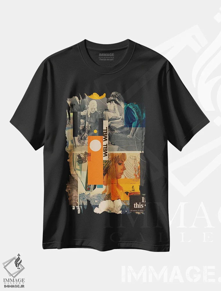 تیشرت مشکی طرح دار "آیا این ماتریکس است؟" اثر فرانک موس | فروشگاه ایماژ