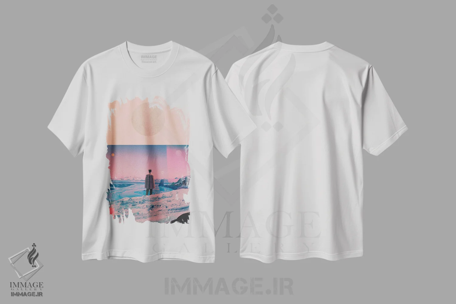 تیشرت سفید طرح دار "آیا هنوز مرا به یاد خواهی داشت"، دکور معاصر اثر فرانک موس | immage.ir