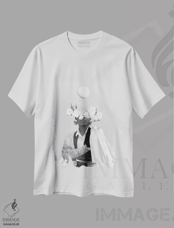 تیشرت سفید طرح دار "قدرت تضاد تو"، دکوراسیون جایگزین اثر فرانک موس | immage.ir