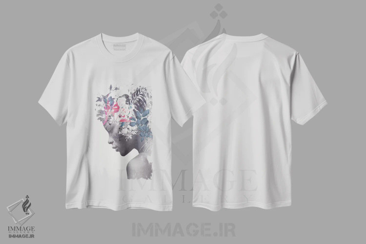 تیشرت سفید طرح دار "یادگاری"، هنر فاخر معاصر اثر فرانک موس | فروشگاه ایماژ