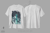 تیشرت سفید طرح دار "فرشته آمد"، دکوراسیون جایگزین اثر فرانک موس | immage.ir