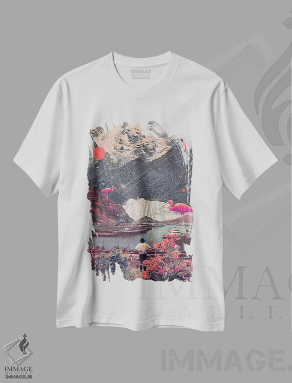 تیشرت سفید طرح دار "انتخاب هایم مرا تنها گذاشتند"، دکوراسیون جایگزین اثر فرانک موس | فروشگاه ایماژ