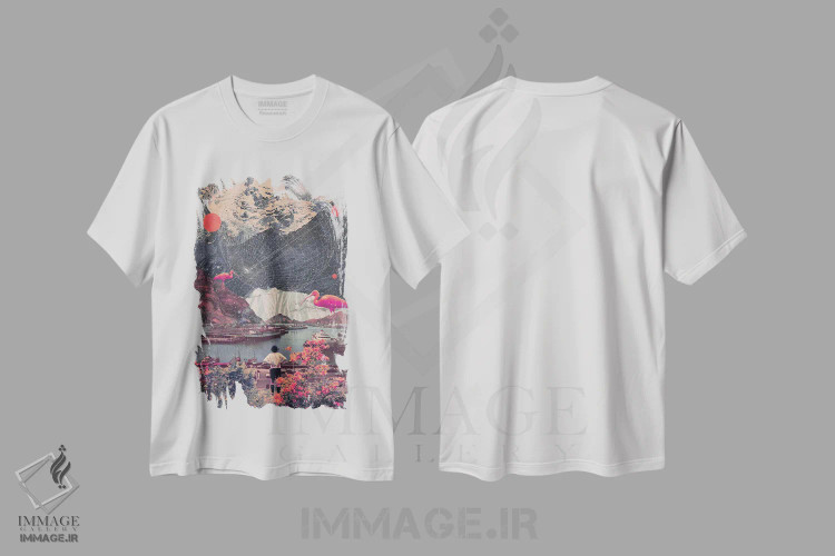 تیشرت سفید طرح دار "انتخاب هایم مرا تنها گذاشتند"، دکوراسیون جایگزین اثر فرانک موس | فروشگاه ایماژ