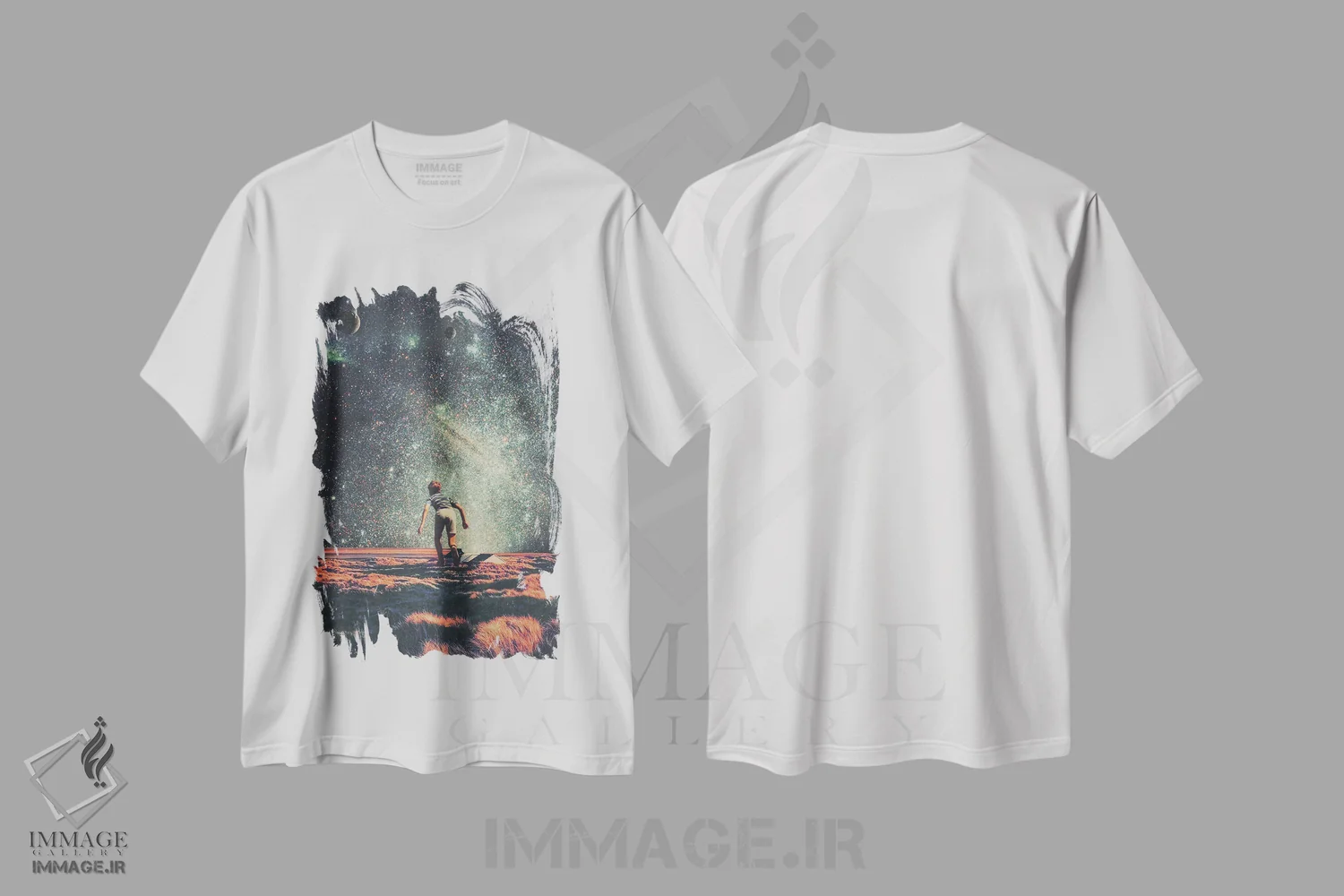 تیشرت سفید طرح دار "نوستالژی"، دکوراسیون جایگزین اثر فرانک موس | immage.ir
