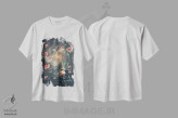تیشرت سفید طرح دار "آن ها نمی بینند آنچه ما می بینیم"، هنر فاخر معاصر اثر فرانک موس | immage.ir