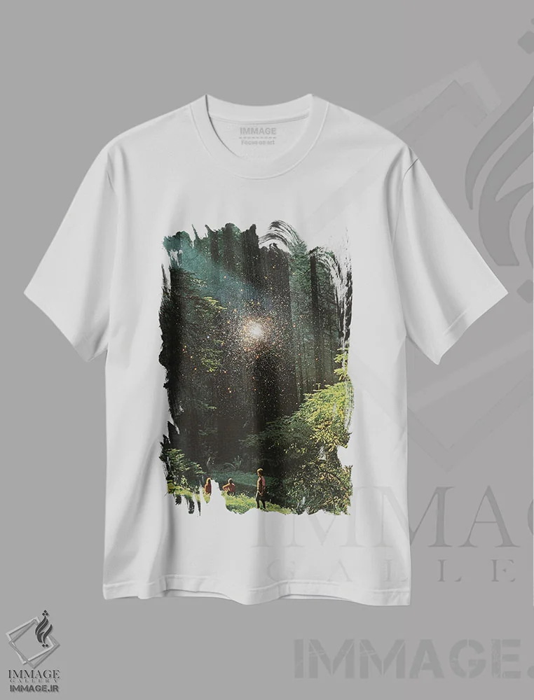 تیشرت سفید طرح دار نقطهٔ مخفی، عکاسی ترکیبی اثر فرن رودریگز | immage.ir