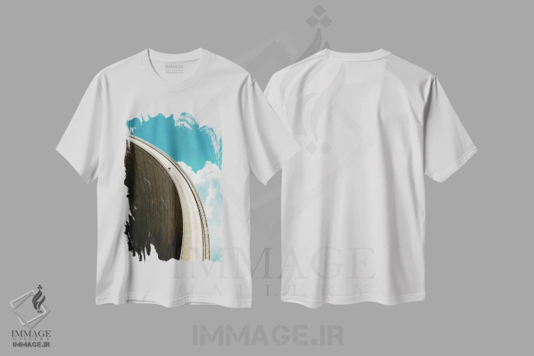 تیشرت سفید طرح دار سد ۱، عکاسی ترکیبی اثر فرن رودریگز | فروشگاه ایماژ