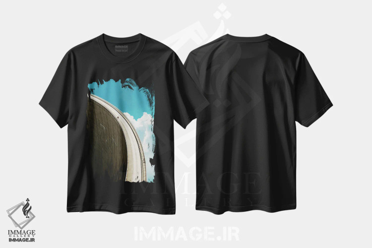 تیشرت مشکی طرح دار سد ۱، عکاسی ترکیبی اثر فرن رودریگز | immage.ir
